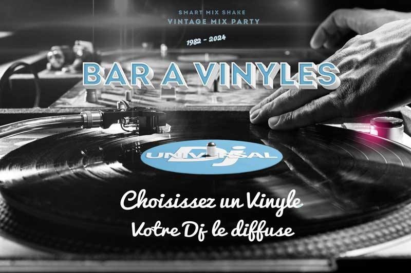 Bar à Vinyles Rouen noir et blanc — Universal DJ
